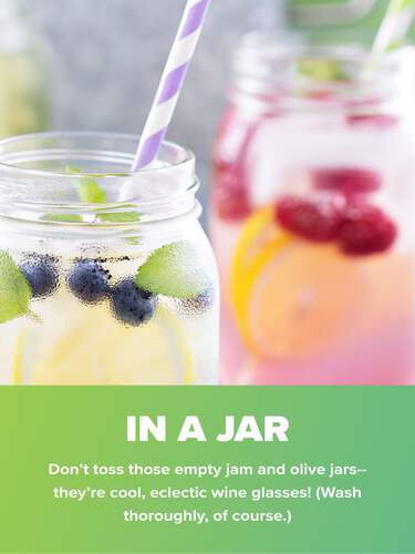 Cocktails in a jar