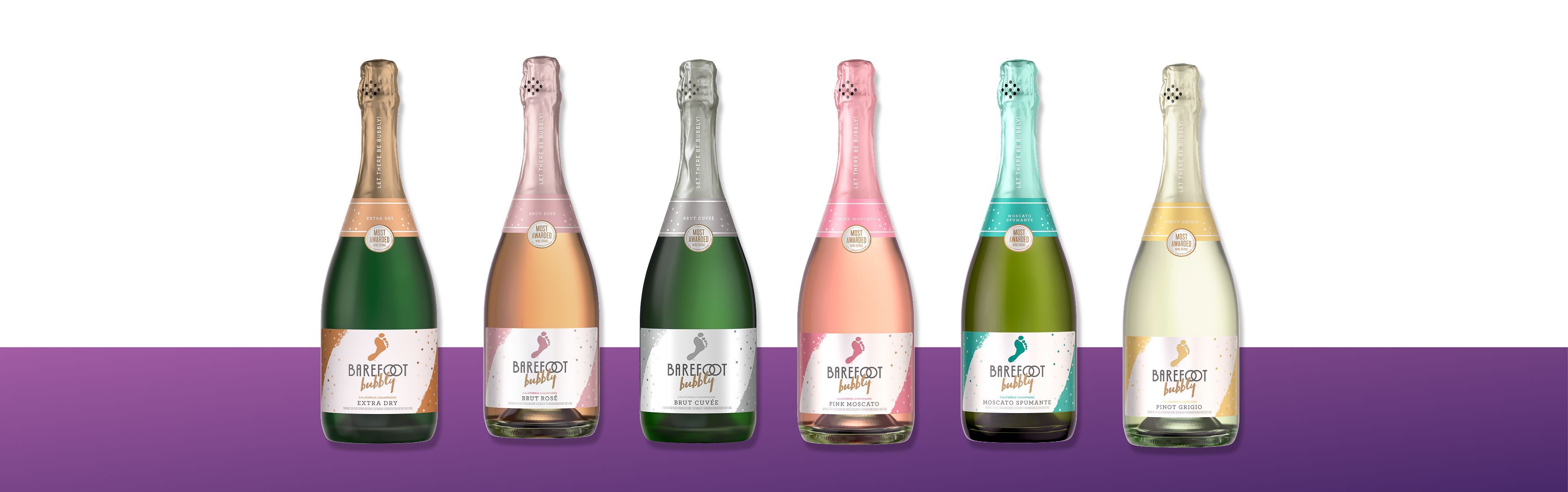 Barefoot Sparkling Wine Family Bottles Banner