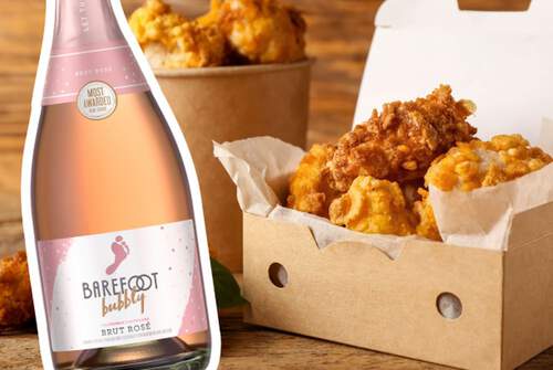 Bubbly Brut Rosé & Fried Chicken