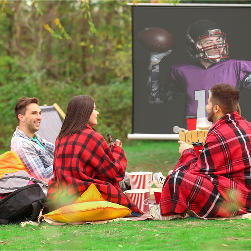 Enjoy sangria at an outdoor game day screening