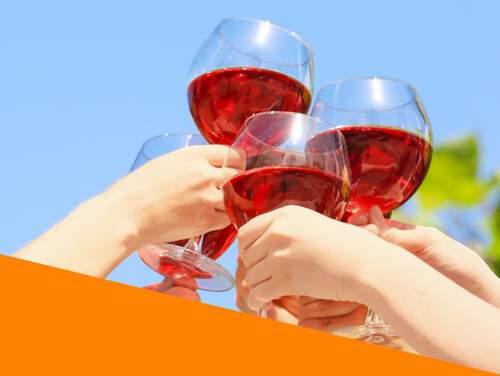 Cheers with Barefoot Wine