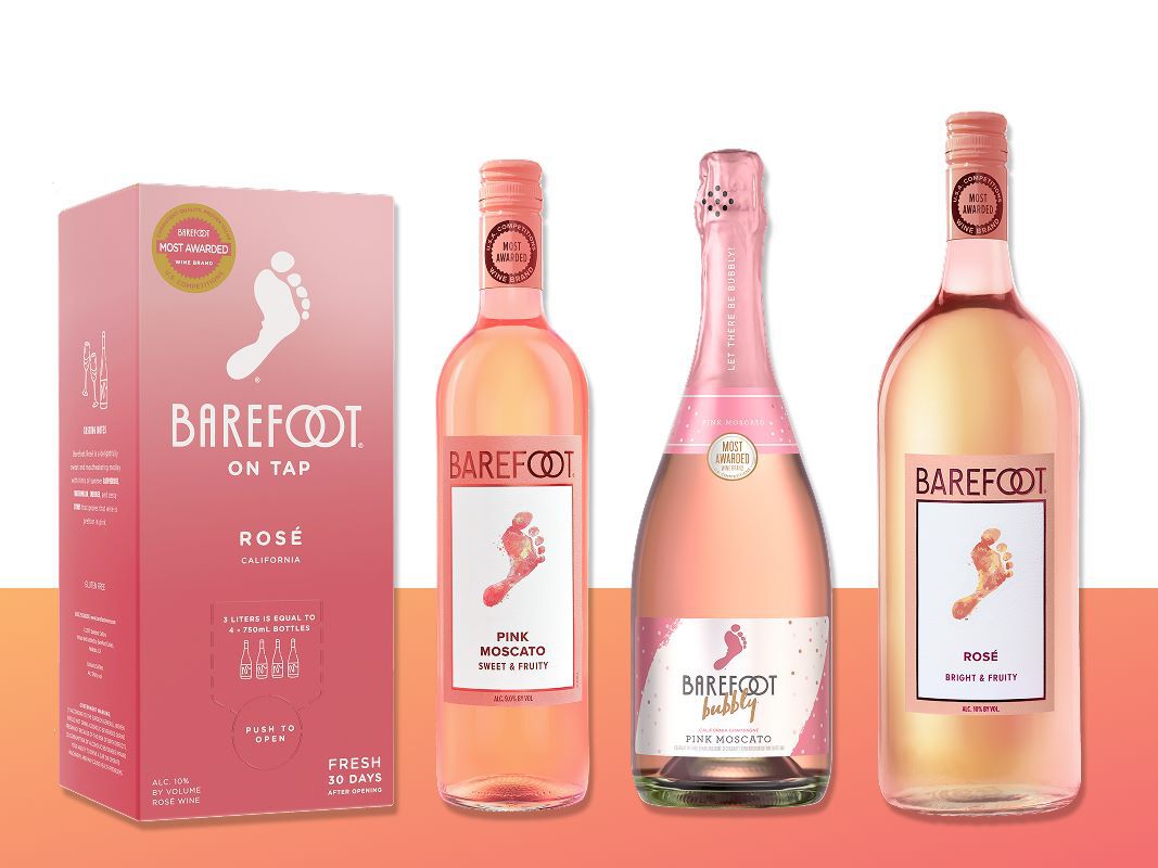 Pink Wine Family Bottles Banner