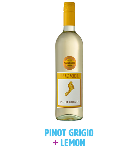 Barefoot Pinot Grigio + Oreo Thins Lemon