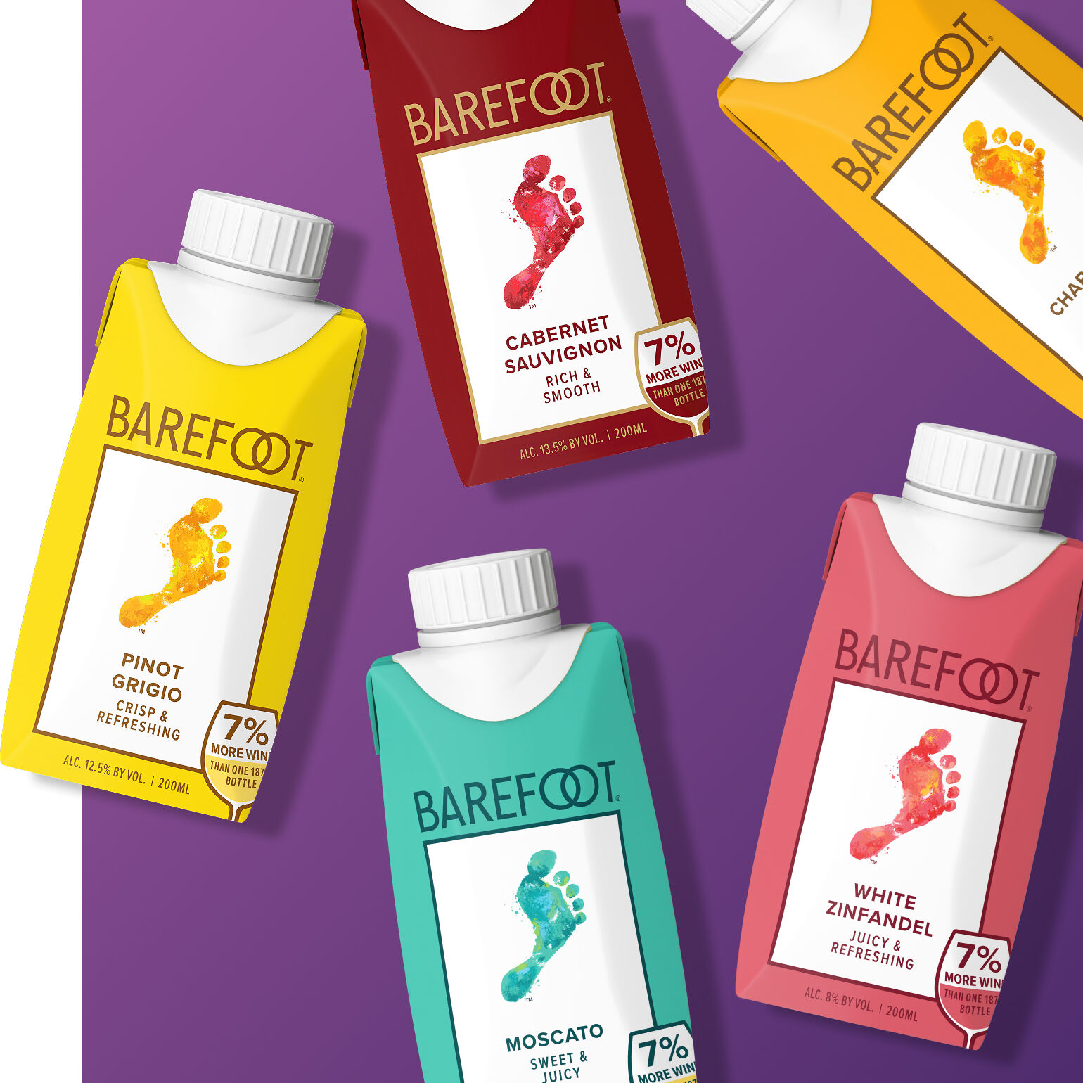 An assortment of Barefoot Tetra Mini Bottles 