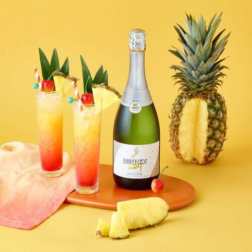 Barefoot Sunset Bubbly Cocktail