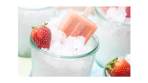 Strawberry Popsicles