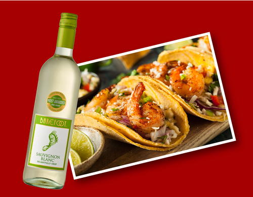 Sauv Blanc + Shrimp Tacos