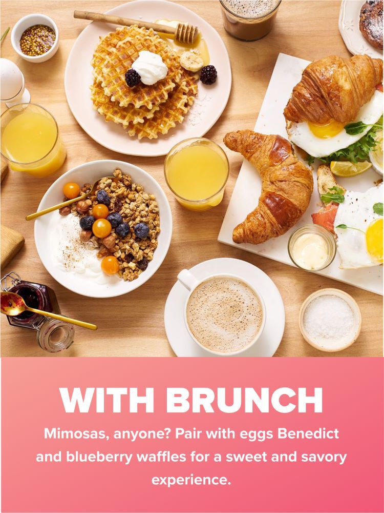 Enjoy bubbly at Brunch