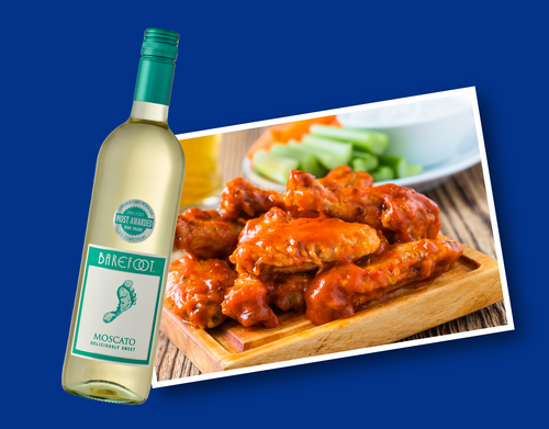 Buffalo Wings + Moscato