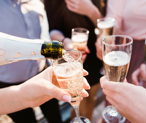 Enjoy Sparkling Wine with a Toast