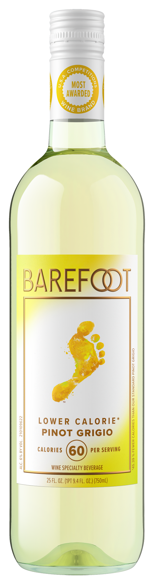 Barefoot Lower Calorie Pinot Grigio