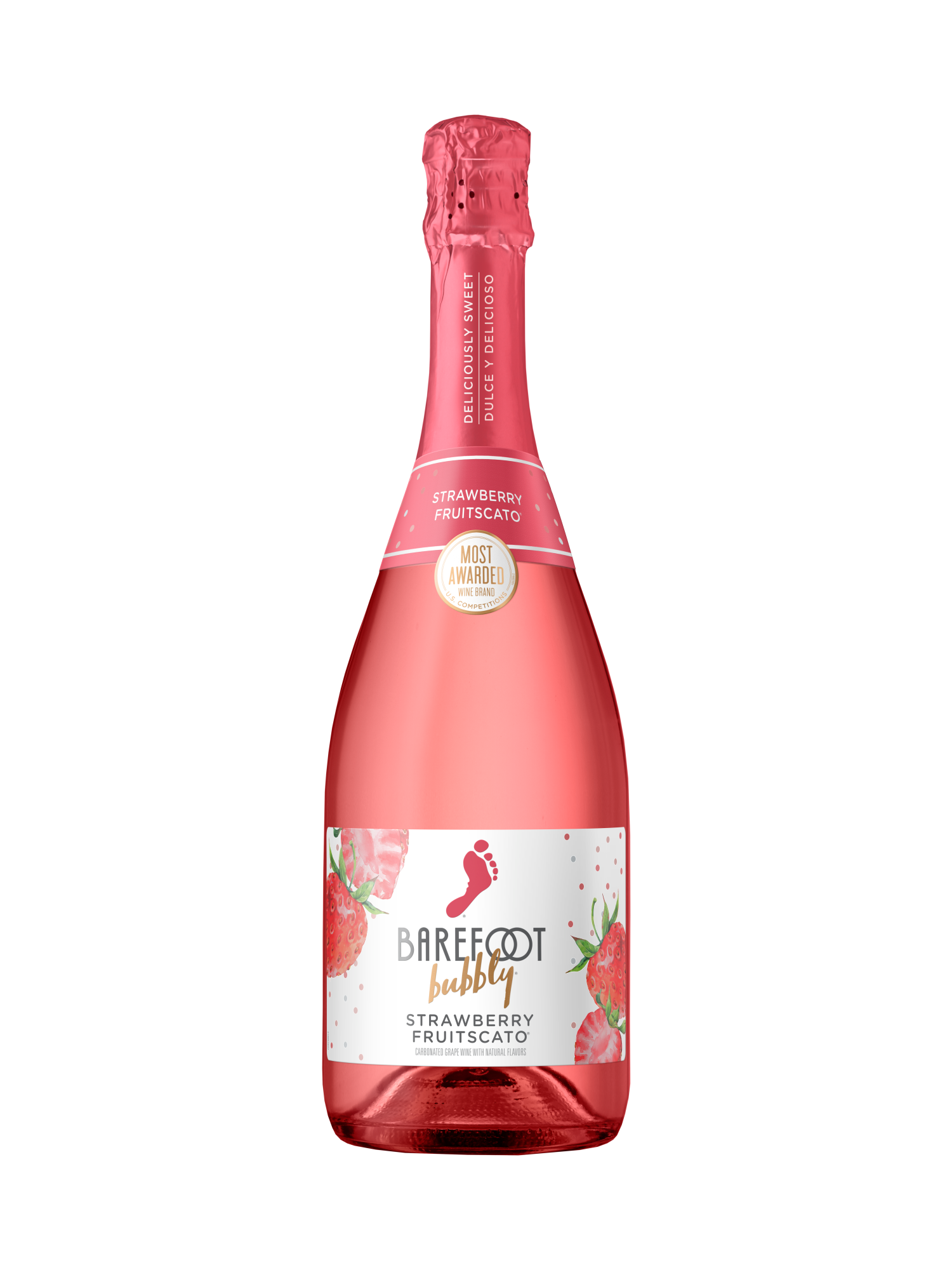 Buy Barefoot Bubbly Strawberry Fruitscato 750ML Wine Online | Barefoot