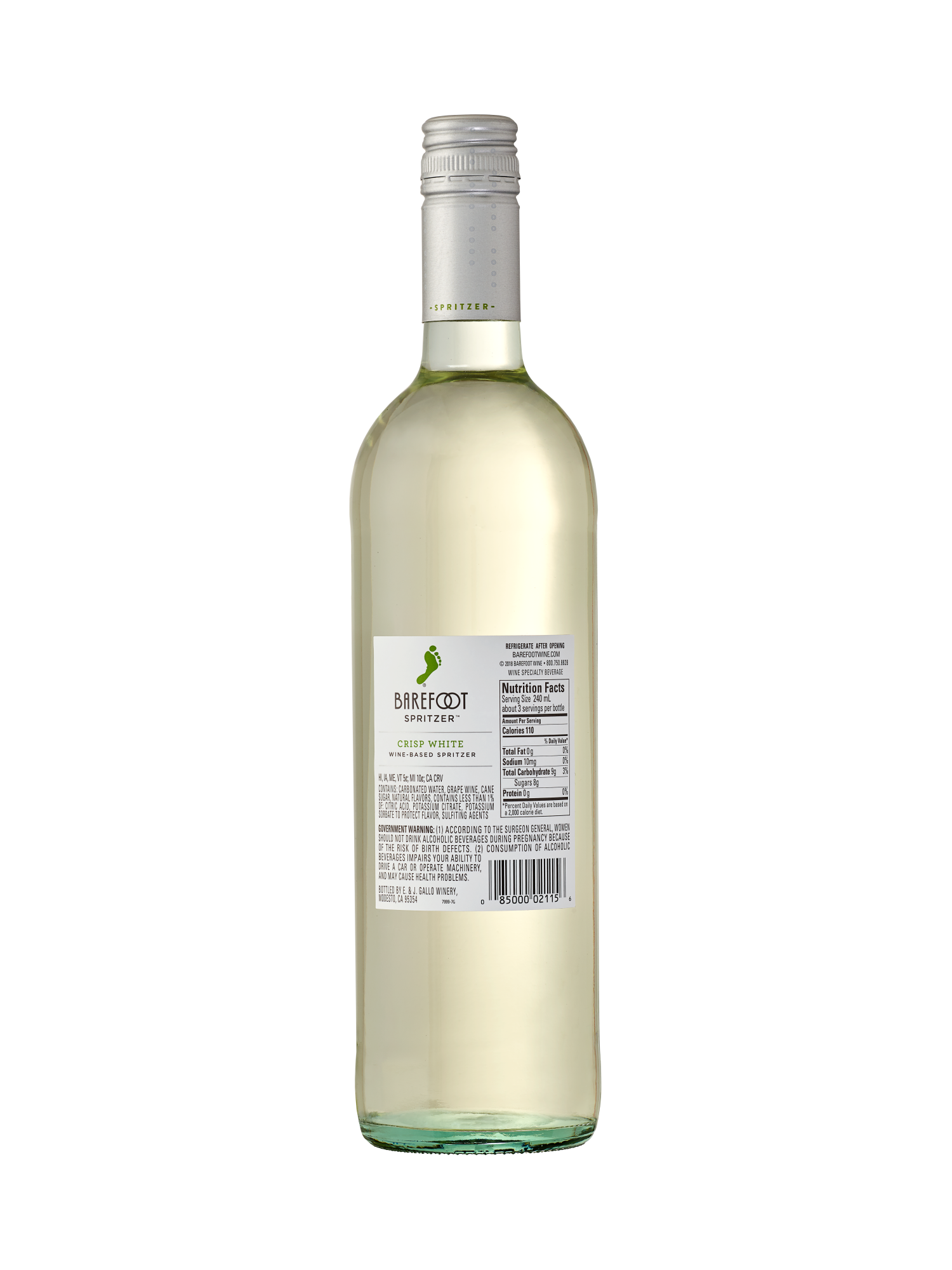 Buy Barefoot Crisp White Spritzer 750ML Wine Online Barefoot