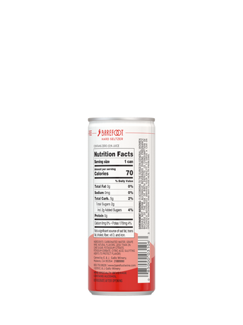 Barefoot Hard Seltzers Strawberry 250ML image number 5