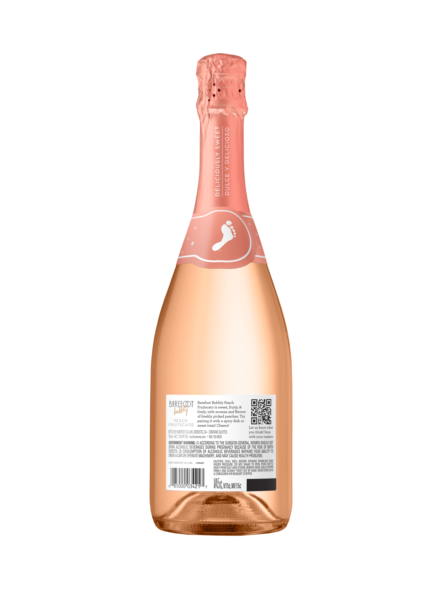 Buy Barefoot Bubbly Peach Fruitscato 750ML Wine Online Barefoot