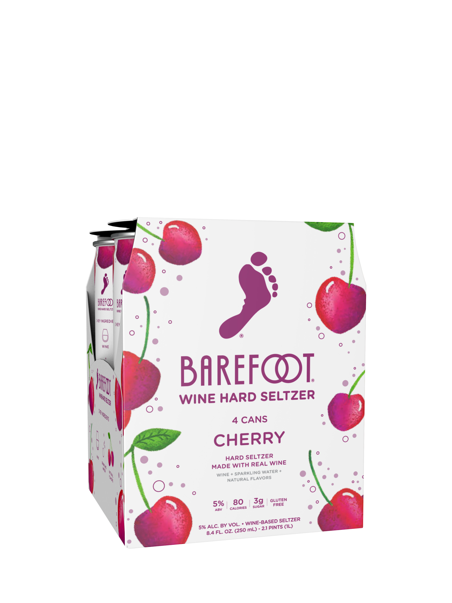 Buy Barefoot Hard Seltzers Cherry 250ML Wine Online Barefoot