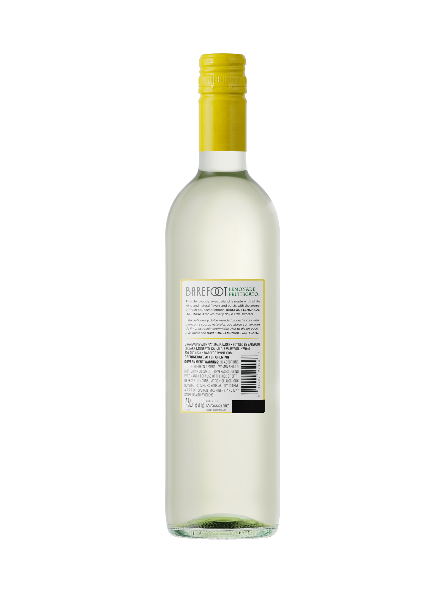 Buy Barefoot Lemonade Fruitscato 750ML Wine Online Barefoot