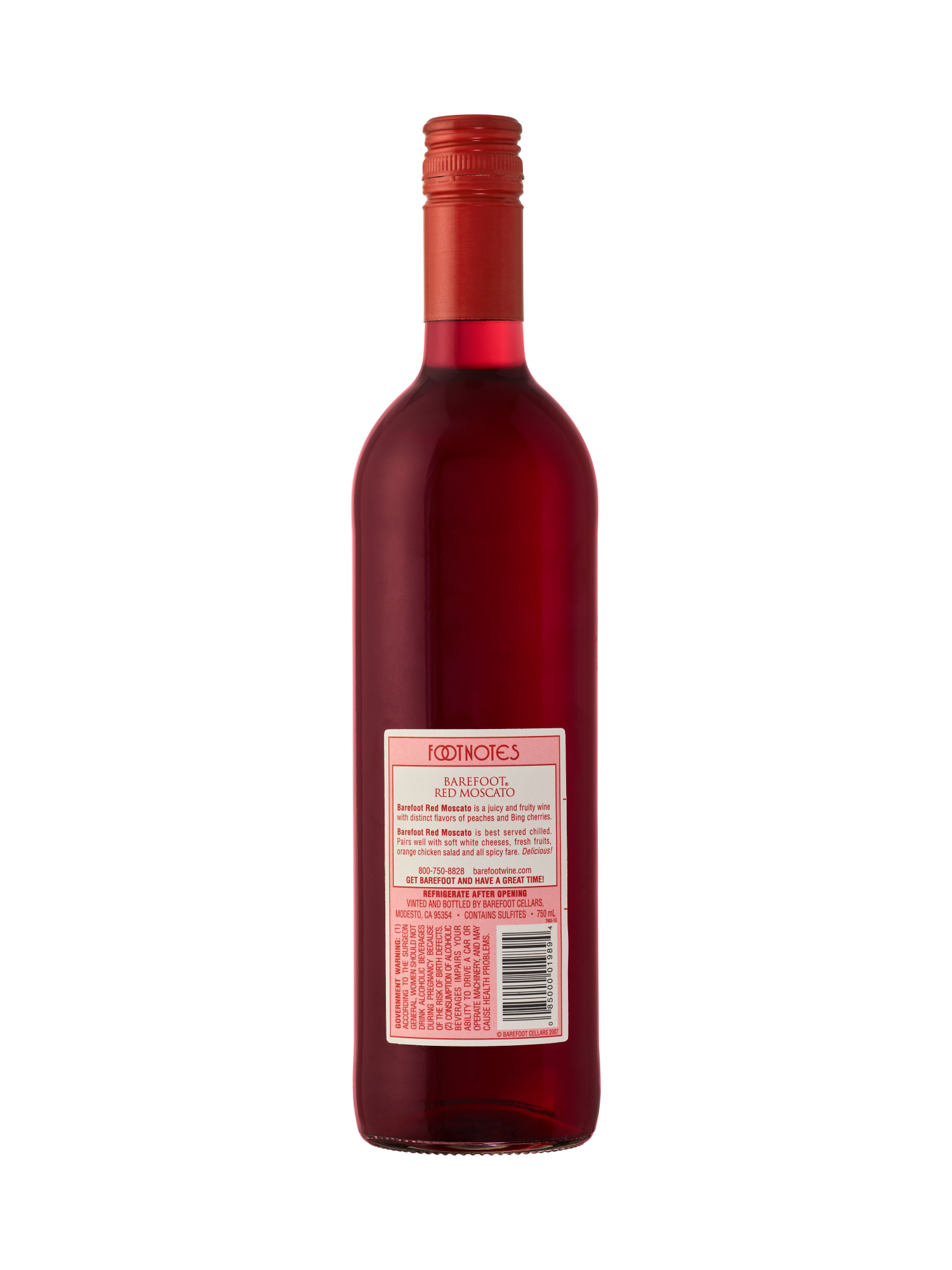 Barefoot Red Moscato 750ML