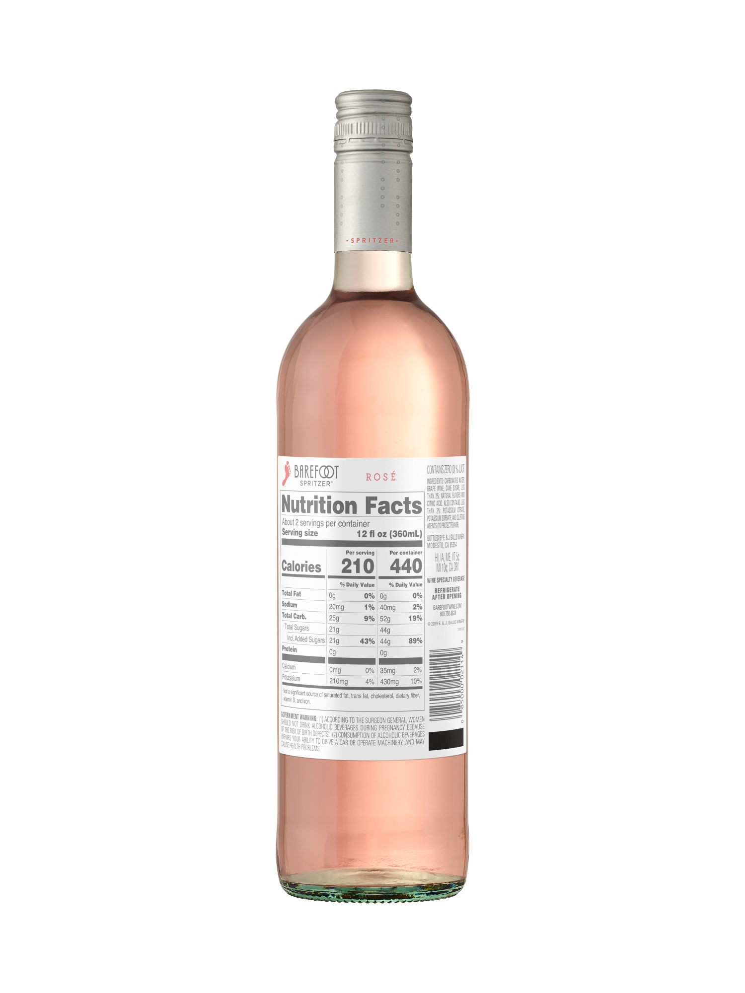 Buy Barefoot Rosé Spritzer 750ML Wine Online Barefoot