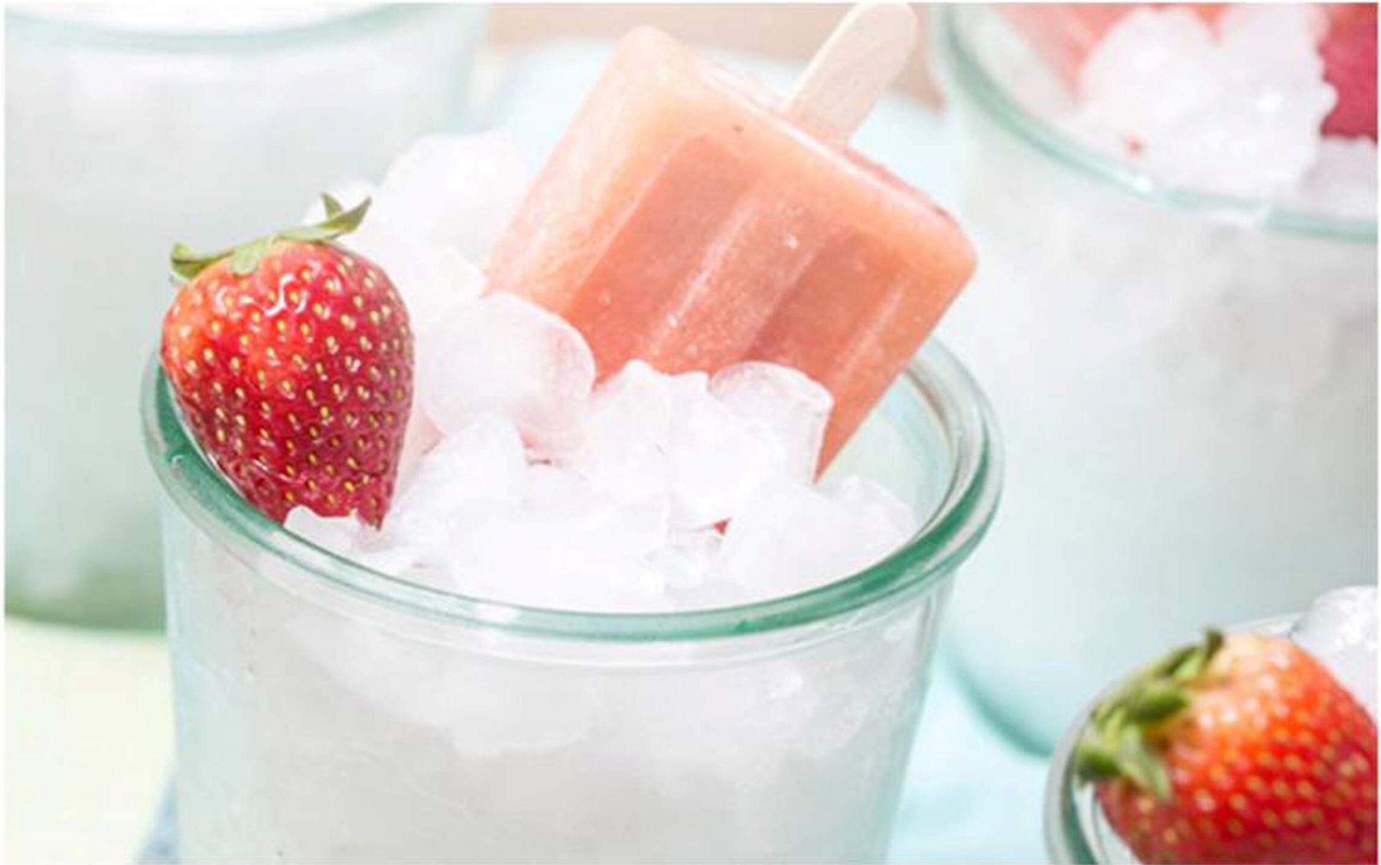 Strawberry Popsicles
