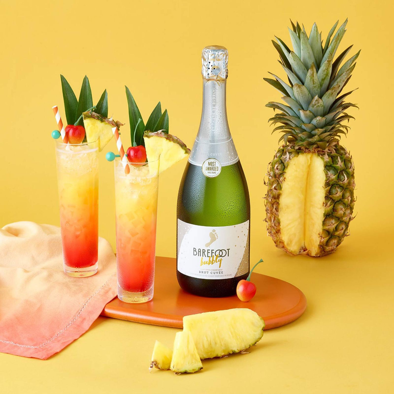 Barefoot Sunset Bubbly Cocktail