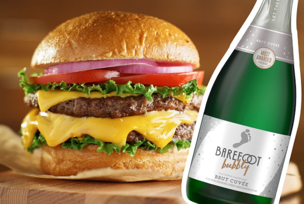 Brut Cuv&eacute;e + Cheeseburgers